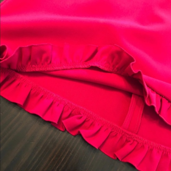 red ruffle french connection dress - Picture 6 of 7